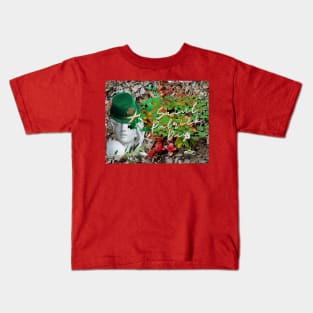 Lady with Saint Patrick Hat Kids T-Shirt